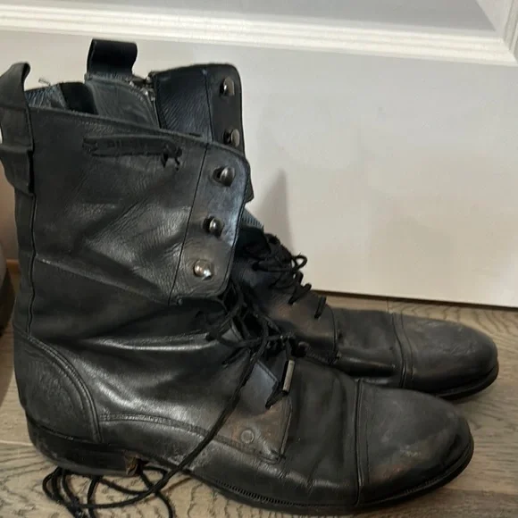 Lot of 3 size 13 diesel Men's Leather Boots - Picture 3 of 4